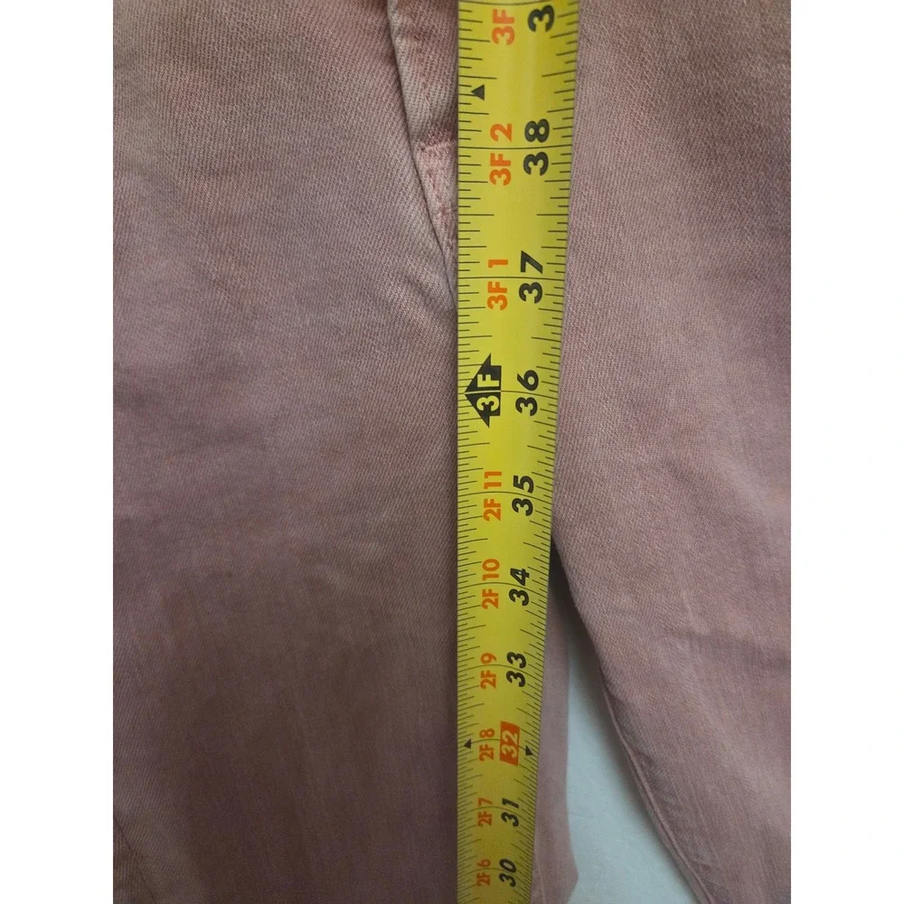 Veronica Beard Jeans‎ Womens 24 Pink High Rise Flare Leg Denim